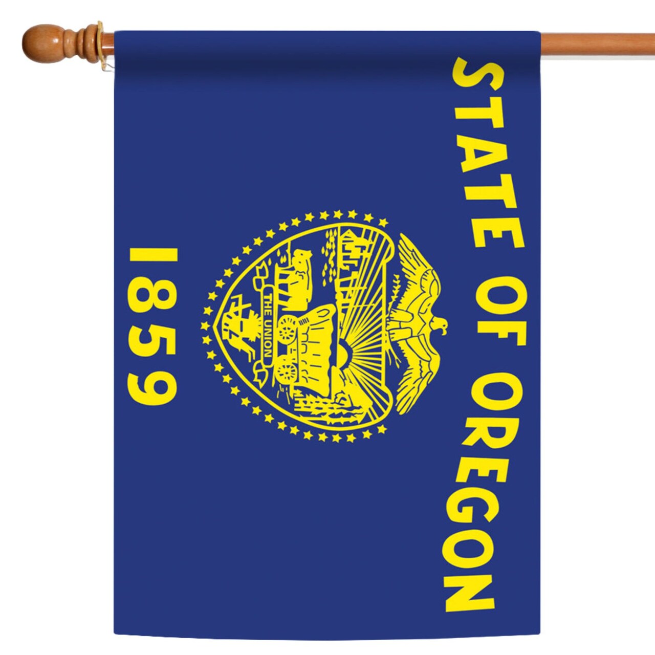 Toland Home Garden Blue and Yellow Oregon State Outdoor House Flag 40" x 28"